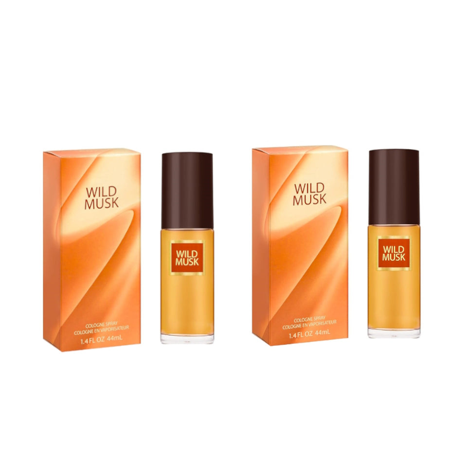 Coty Wild Musk Cologne 1.4 oz / 44 ml Women's Spray (Pack of 2)