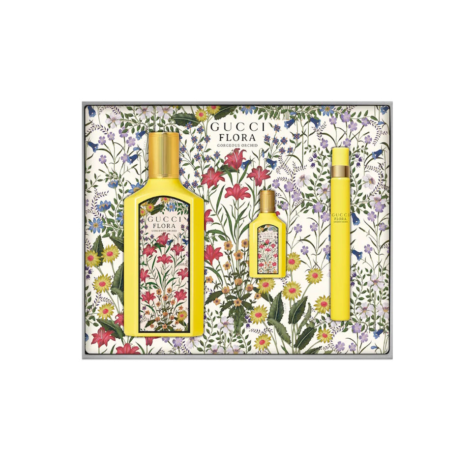 Gucci Flora Gorgeous Orchid 3 Pc EDP Gift Set for Women