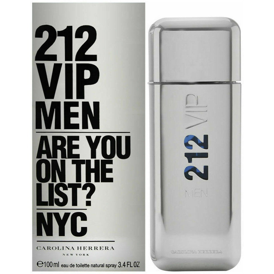 212 VIP Men by Carolina Herrera 3.4 Fluid Ounce Eau de Toilette Men Cologne Spray