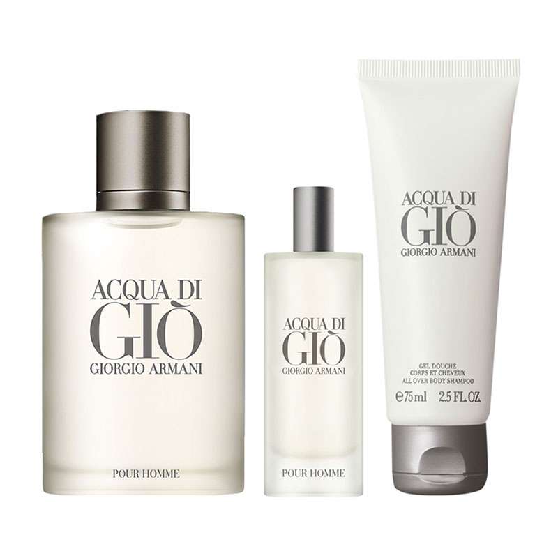 Giorgio Armani Acqua Di Gio For Men Eau De Toilette 3PC Gift Set