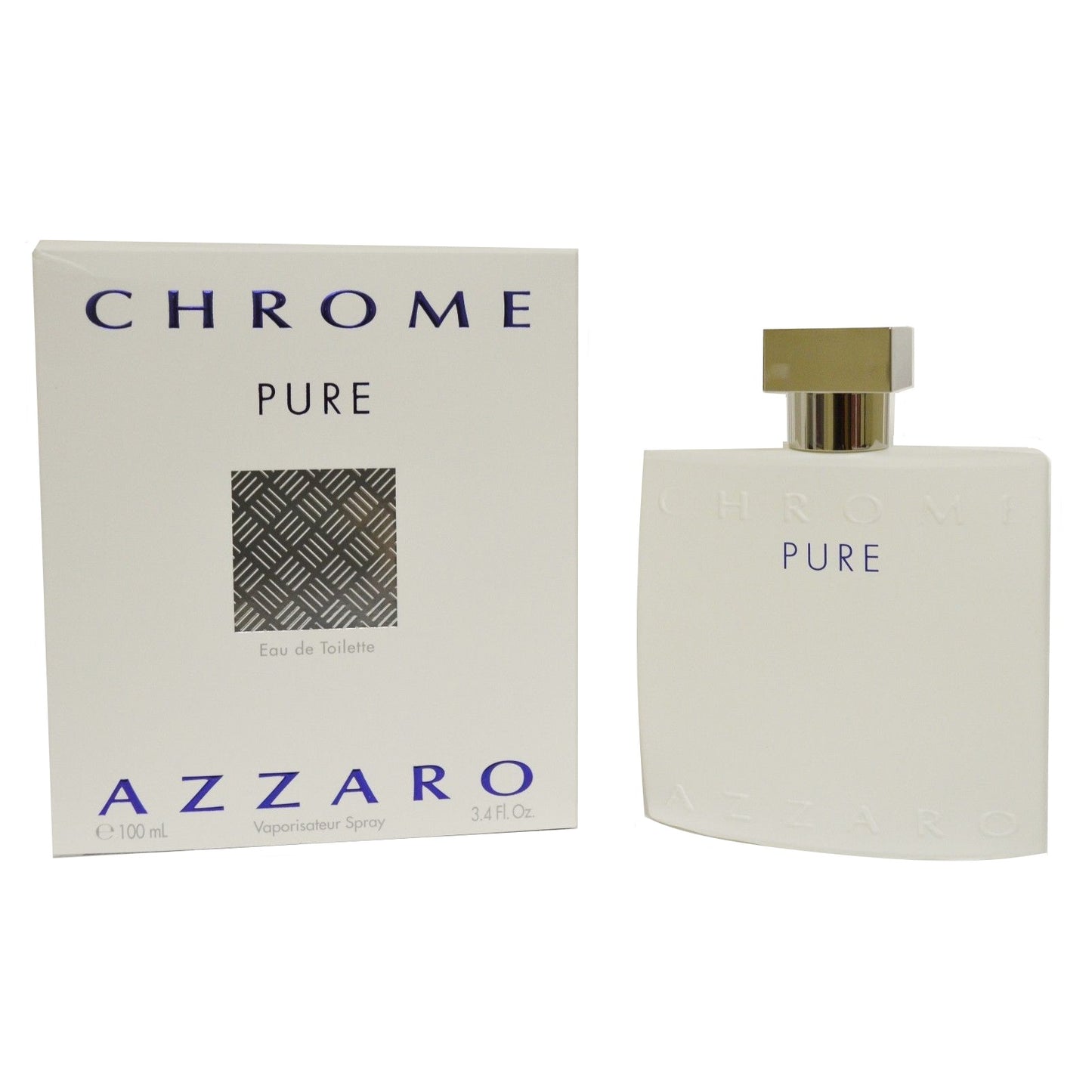 Azzaro Chrome Pure Eau De Toilette Spray 3.4 oz / 100 ml Spray For Men