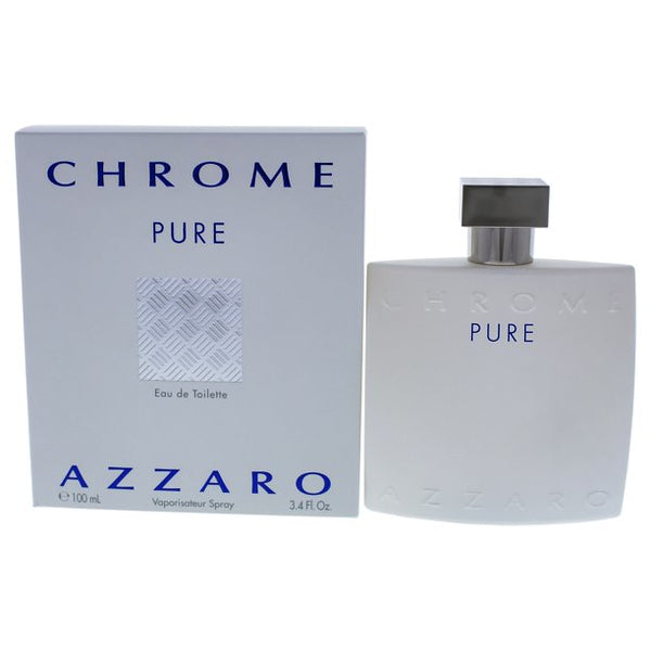 Azzaro Chrome Pure Eau De Toilette Spray 3.4 oz / 100 ml Spray For Men
