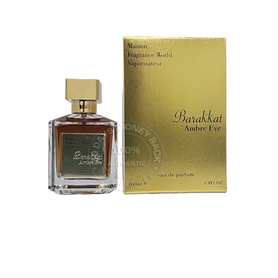 Barakkat Ambre Eve By Fragrance World EDP 3.4 oz / 100 ml Unisex Spray