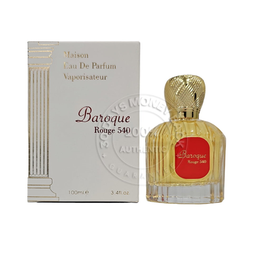 Baroque Rouge 540 By Maison Alhambra for Unisex EDP Spray 3.4 oz (Made in U.A.E)