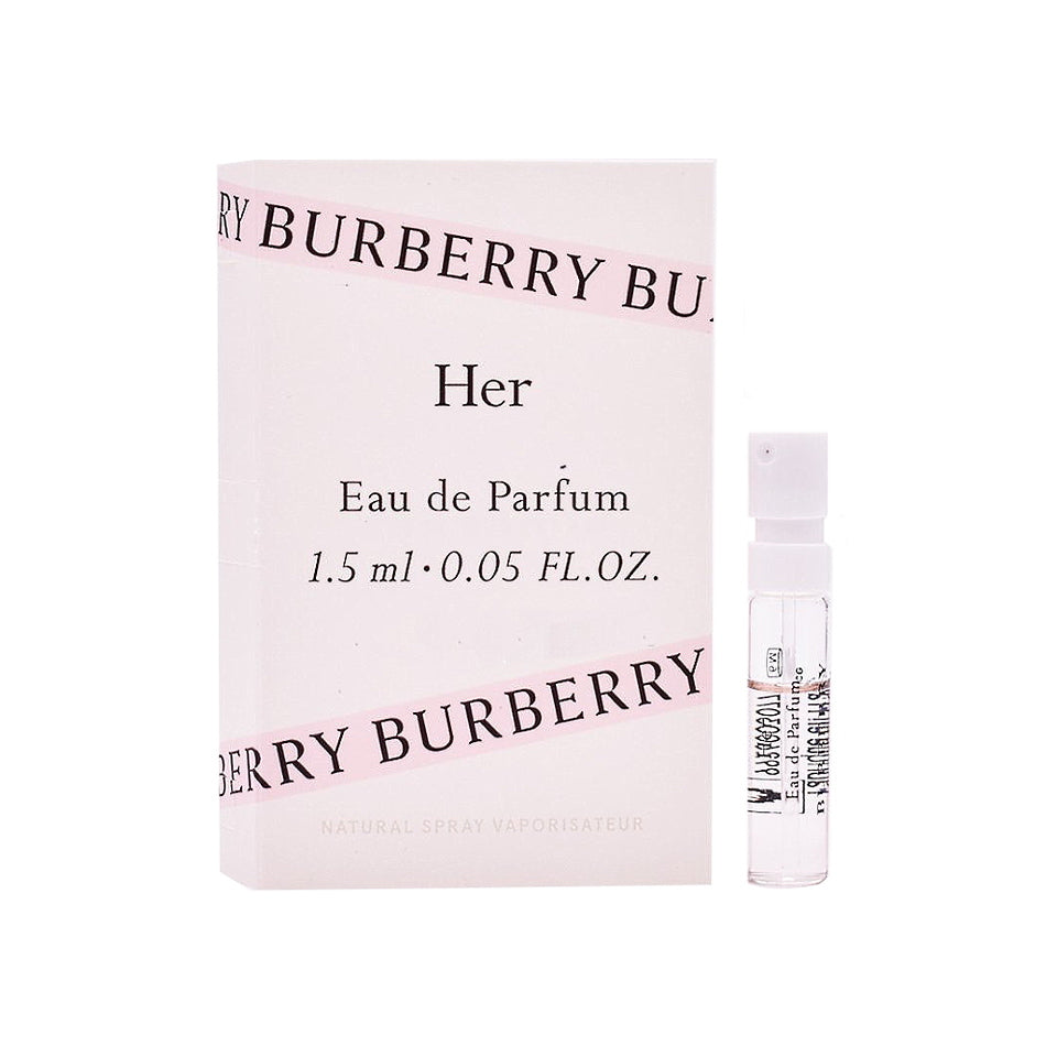 Burberry Her Eau de Parfum 0.05 oz / 1.5 ml Vial Spray (SET OF 10)
