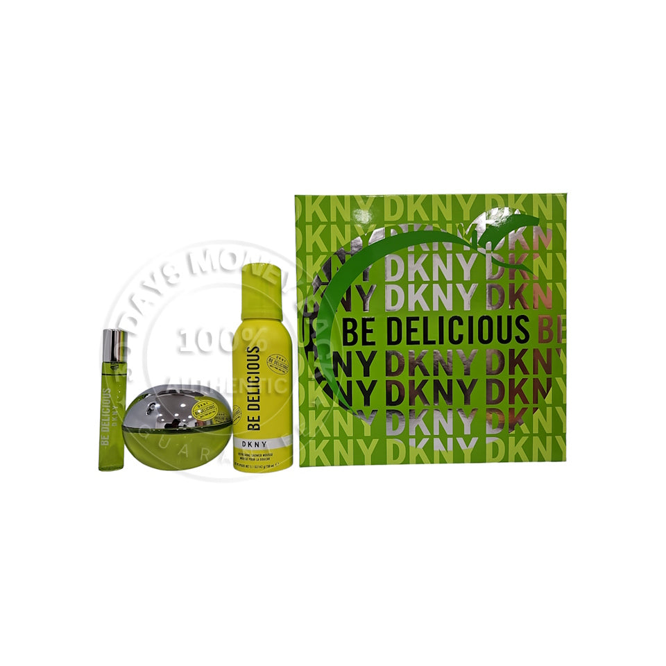 DKNY Be Delicious Eau De Parfum 3 Pc Gift Set For Women