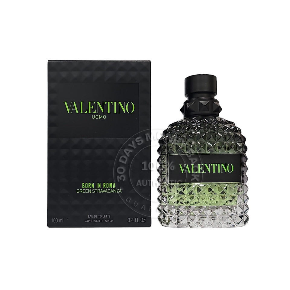 Valentino Uomo Born In Roma Green Stravaganza Edt Spray 3.4 oz / 100 ml For Men