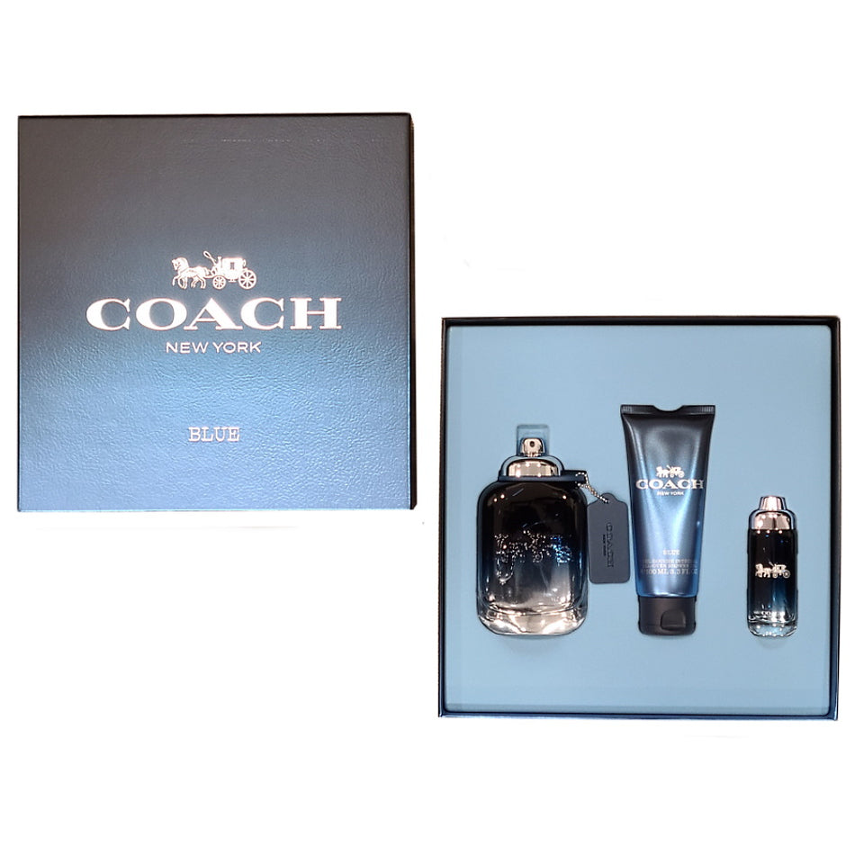 Coach Blue Eau de Toilette 3PCS Gift Set For Men