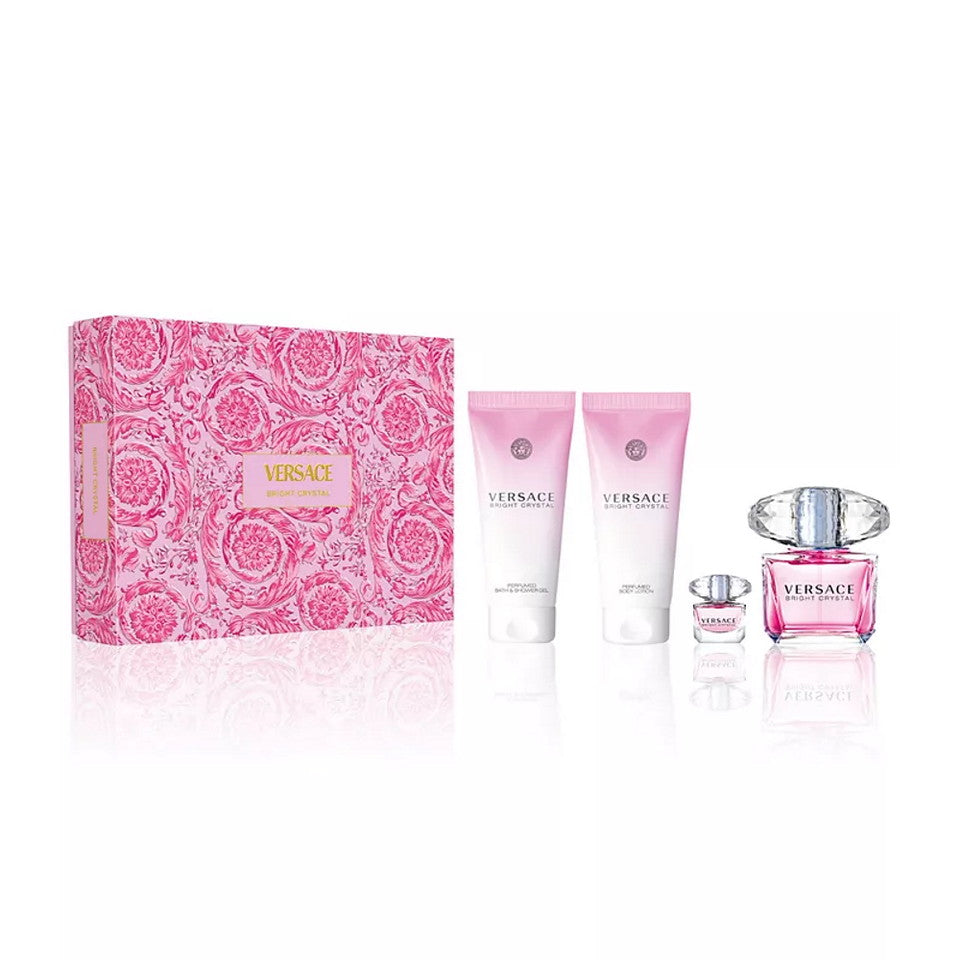 Versace Bright Crystal 4 Pcs Gift Set EDT For Women