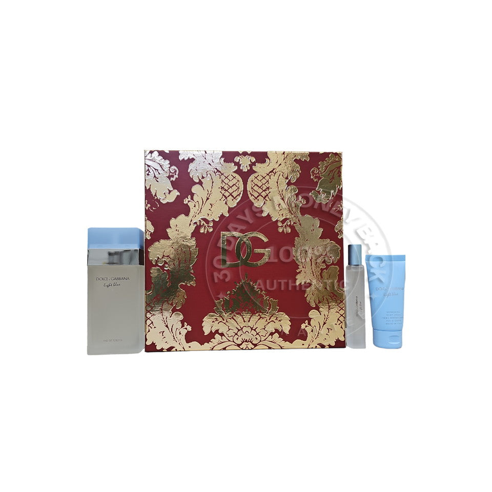 Dolce & Gabbana Light Blue 3- Pcs Gift Set For Women