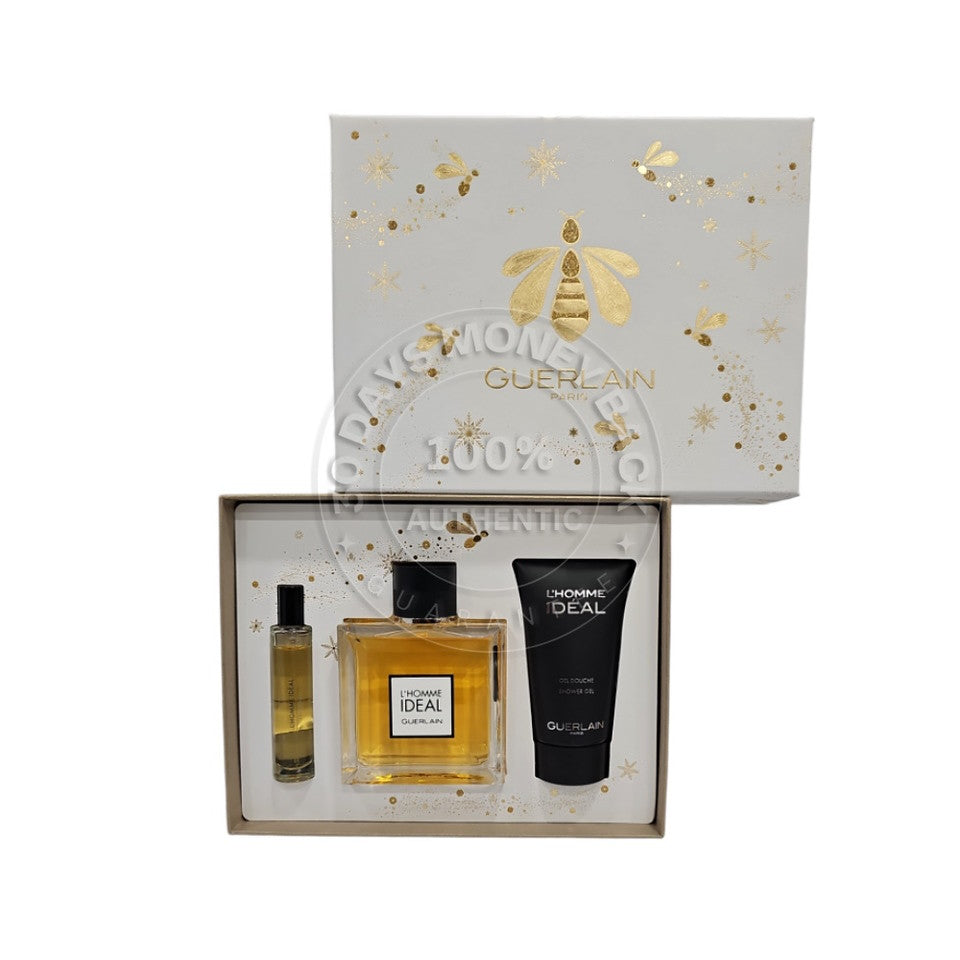 Guerlain L'homme Ideal Eau De Toilette 3 PCS Gift Set For Men