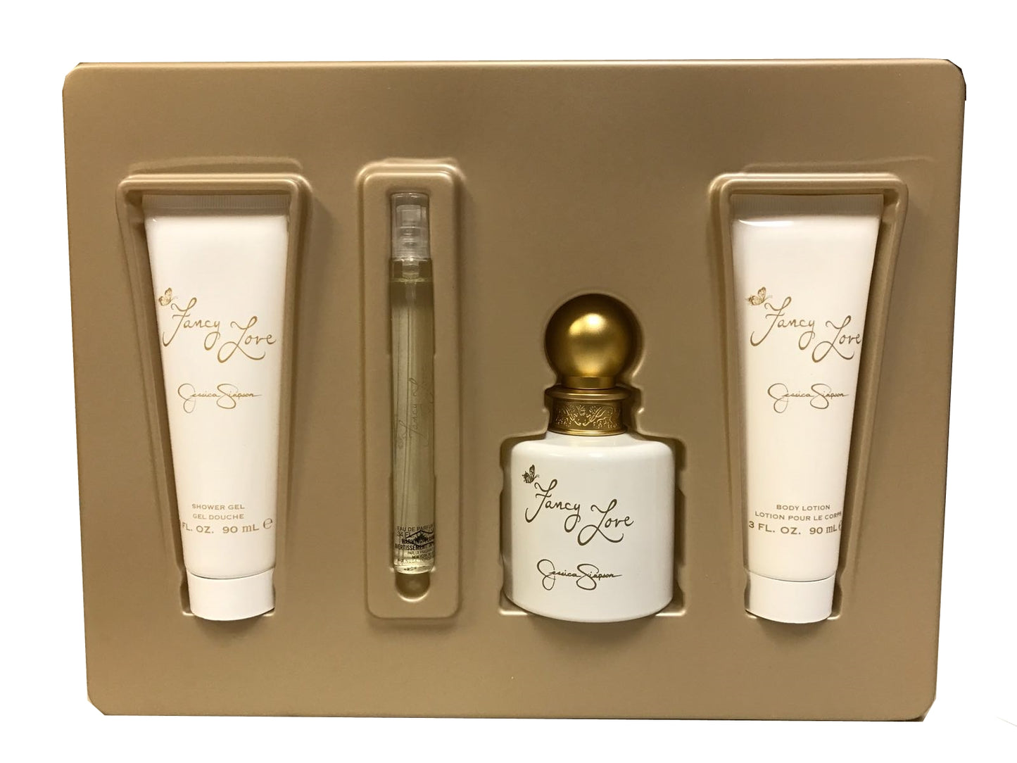 Fancy Love By Jessica Simpson Eau De Parfum 4 Piece Gift Set For Women