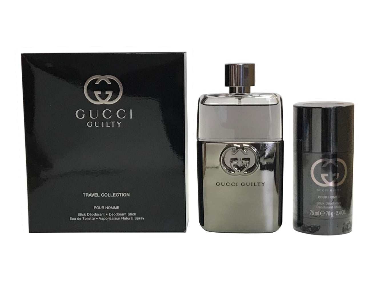 Gucci Guilty Pour Homme 2 Piece Travel Set For Men