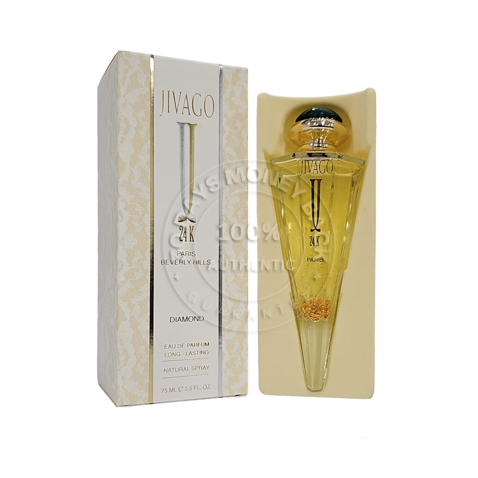 Jivago 24K Diamond Eau De Parfum 2.5 oz / 75 ml Women's Spray