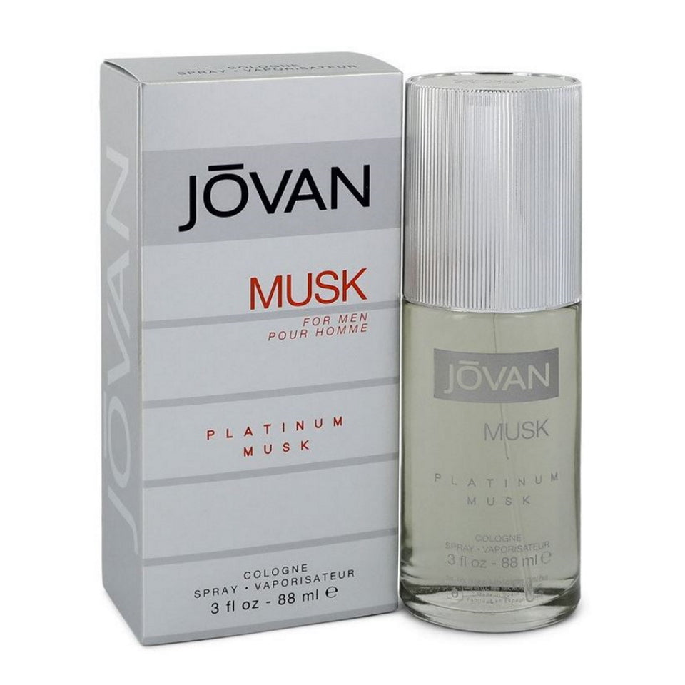 Jovan Platinum Musk For Men 3 oz / 88 ml Cologne Spray