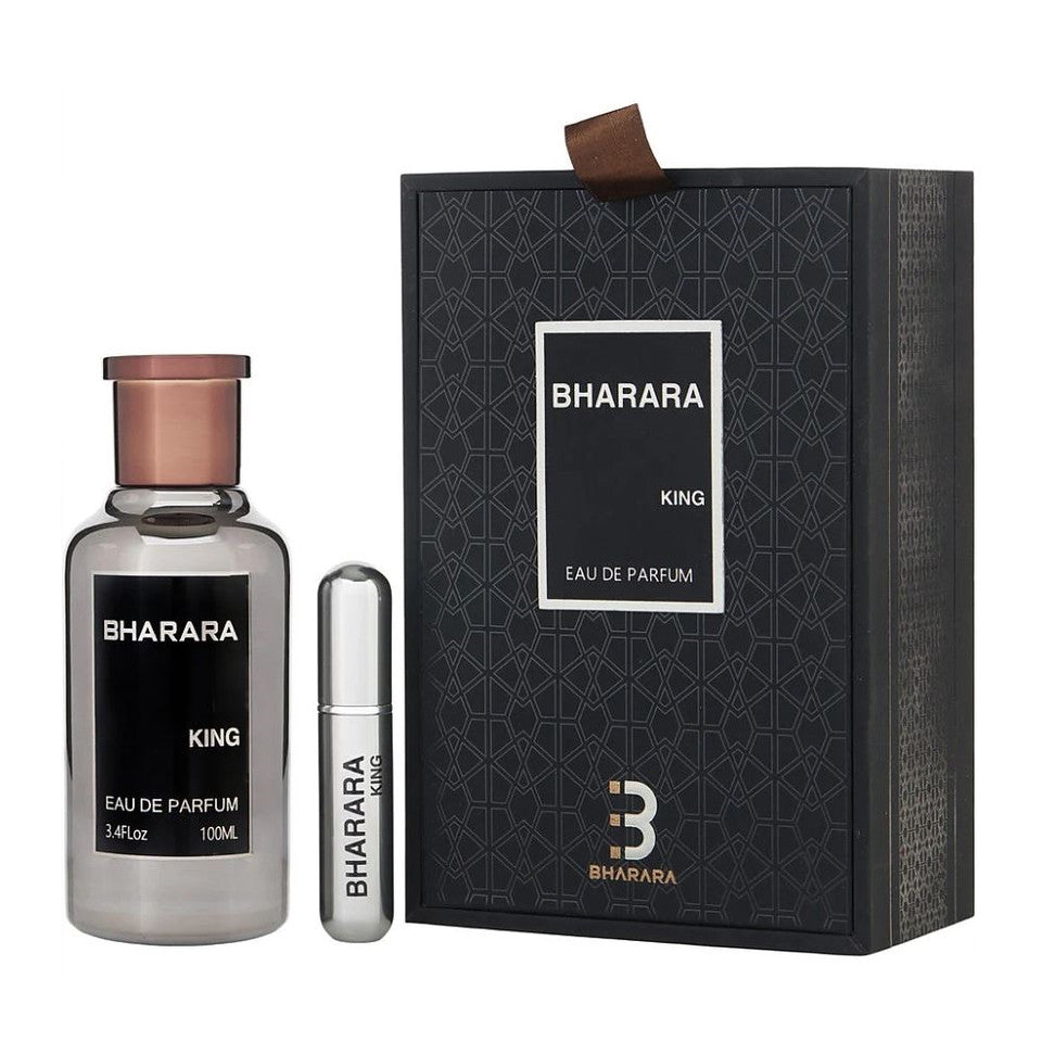 Bharara King Eau De Parfum + 3.4 oz / 100 ml Refillable Travel Men Spray