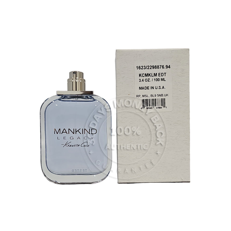 Kenneth Cole Mankind Legacy EDT Spray For Men 3.4 oz / 100 ml ( No Cap)