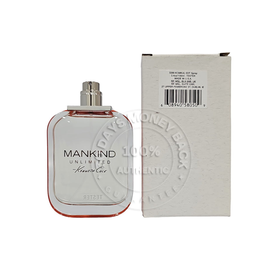 Kenneth Cole Mankind Unlimited 3.4 oz / 100 ml EDT Spray For Men (No Cap)