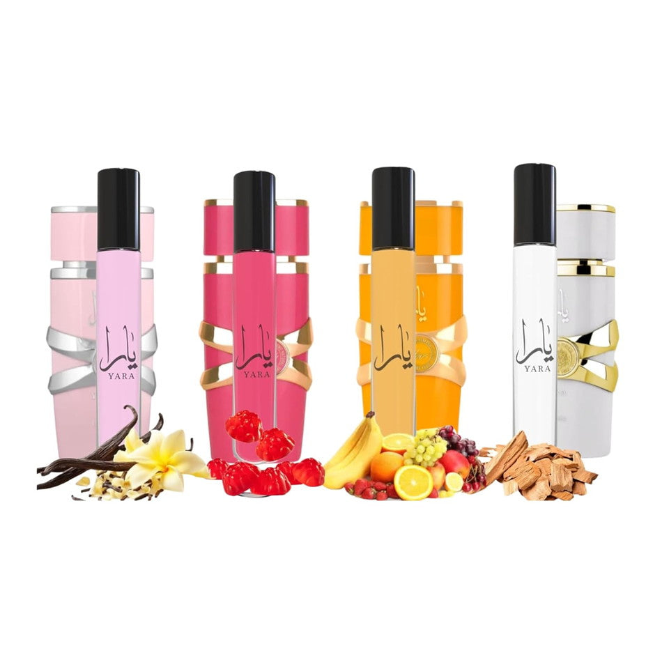 Yara Eau De Parfum 4 PCS Travel Bundle Set Spray For Women
