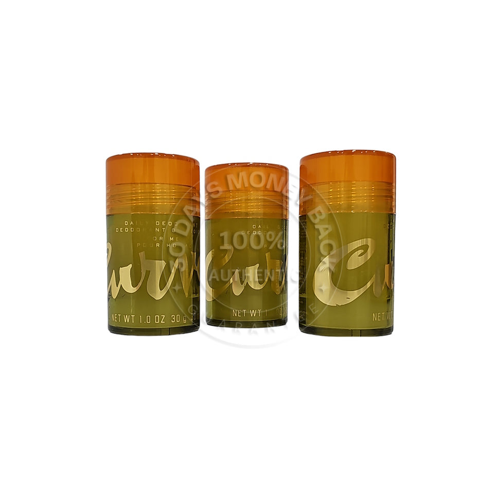 Curve by Liz Claiborne 1 oz / 30 g Men's Daily Deodorant Stick (Pack of 3)