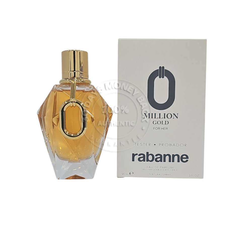 Paco Rabanne Million Gold Eau De Parfum 3 oz / 90 ml Women's Spray (As Shown)