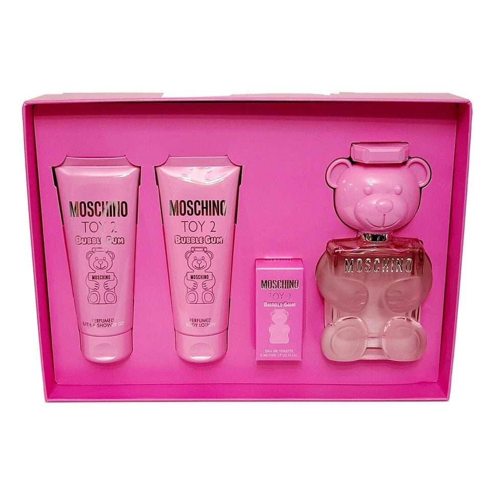 Moschino Toy 2 Bubble Gum 4PCS Eau de Toilette Gift Set For Women