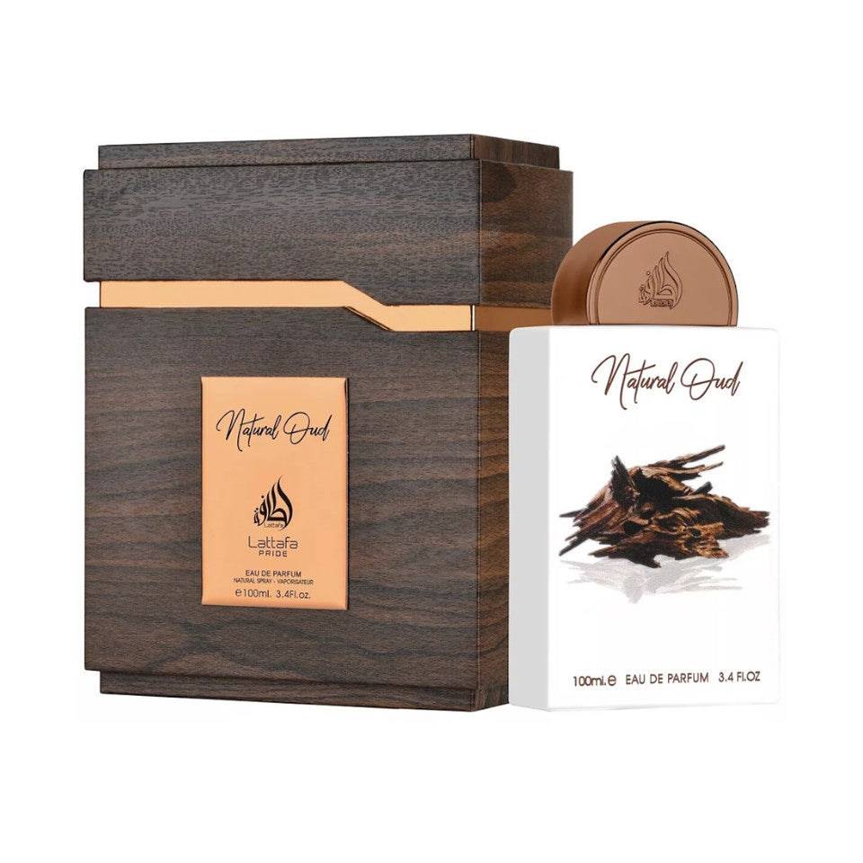Lattafa Pride Natural Oud EDP 3.4 oz / 100 ml Spray (Not Sealed)