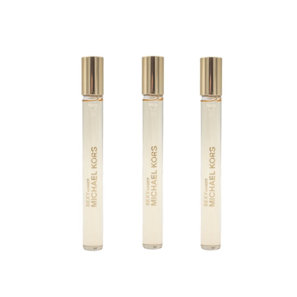 Michael Kors Sexy Amber EDP 0.34 oz Spray For Women (SET OF 3)