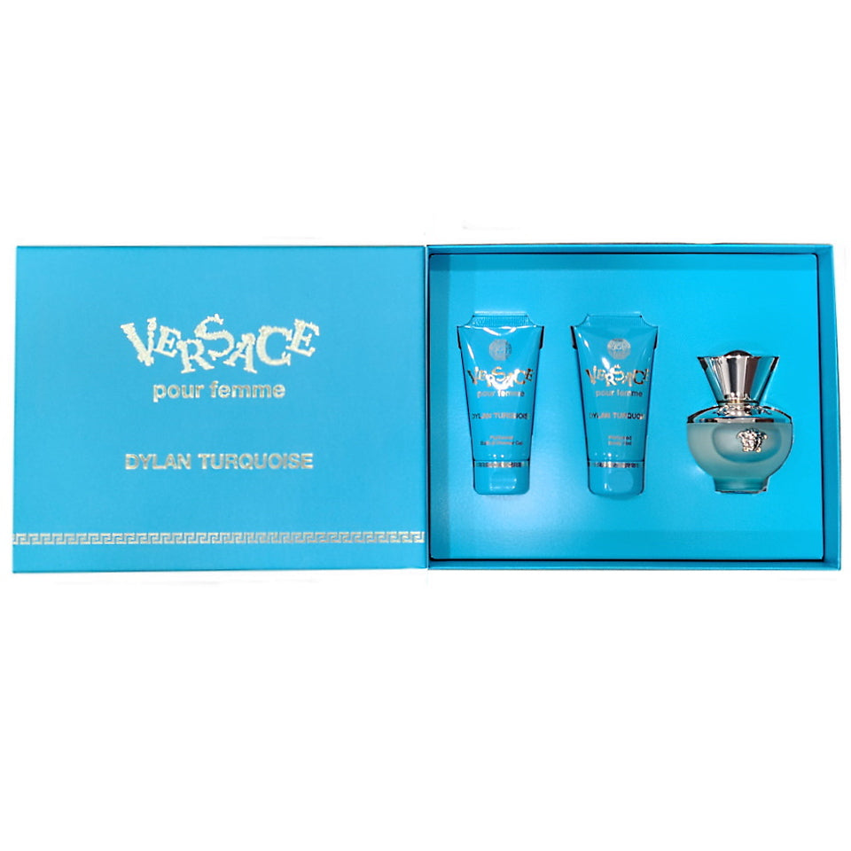 Versace Dylan Turquoise Pour Femme 3PCS Eau de Toilette Gift Set