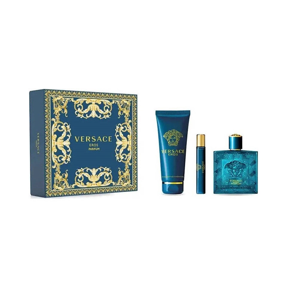 Versace Eros 3 Pc Eau De Parfum Gift Set For Men