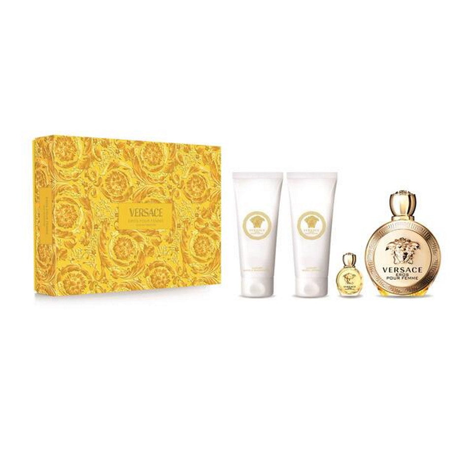 Versace Eros Pour Femme Eau de Parfum 4PCS Gift Set- 2024 Edition