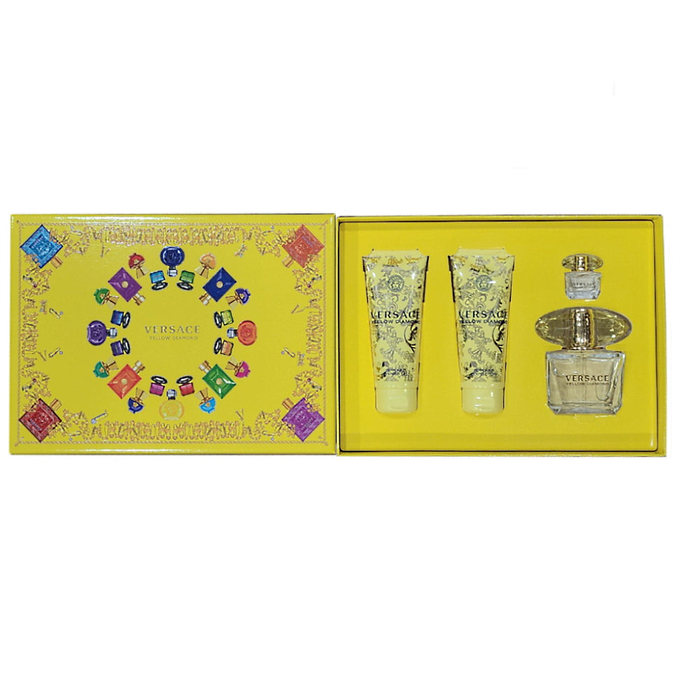 Versace Yellow Diamond Eau de Toilette 4PCS Gift Set For Women