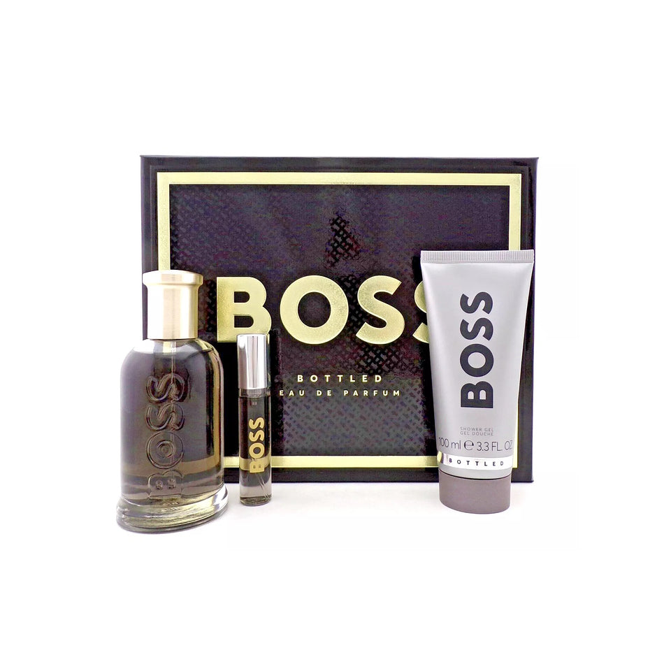 Boss Bottled by Hugo Boss Eau de Parfum 3PCS Gift Set For Men