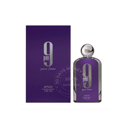 Afnan 9 pm  3.4 oz / 100 ml Eau De Parfum Women Spray