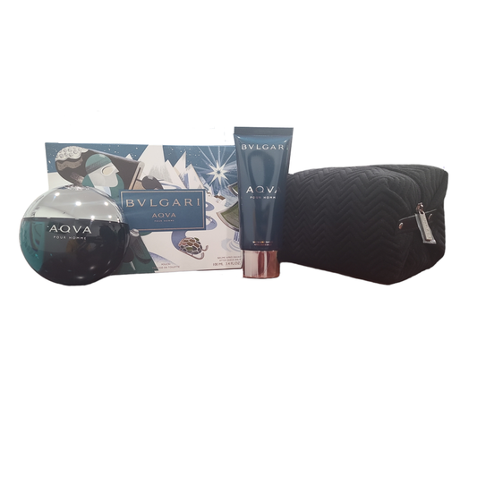 Bvlgari Aqva Pour Homme Eau de Toilette 3PCS Gift Set For Men