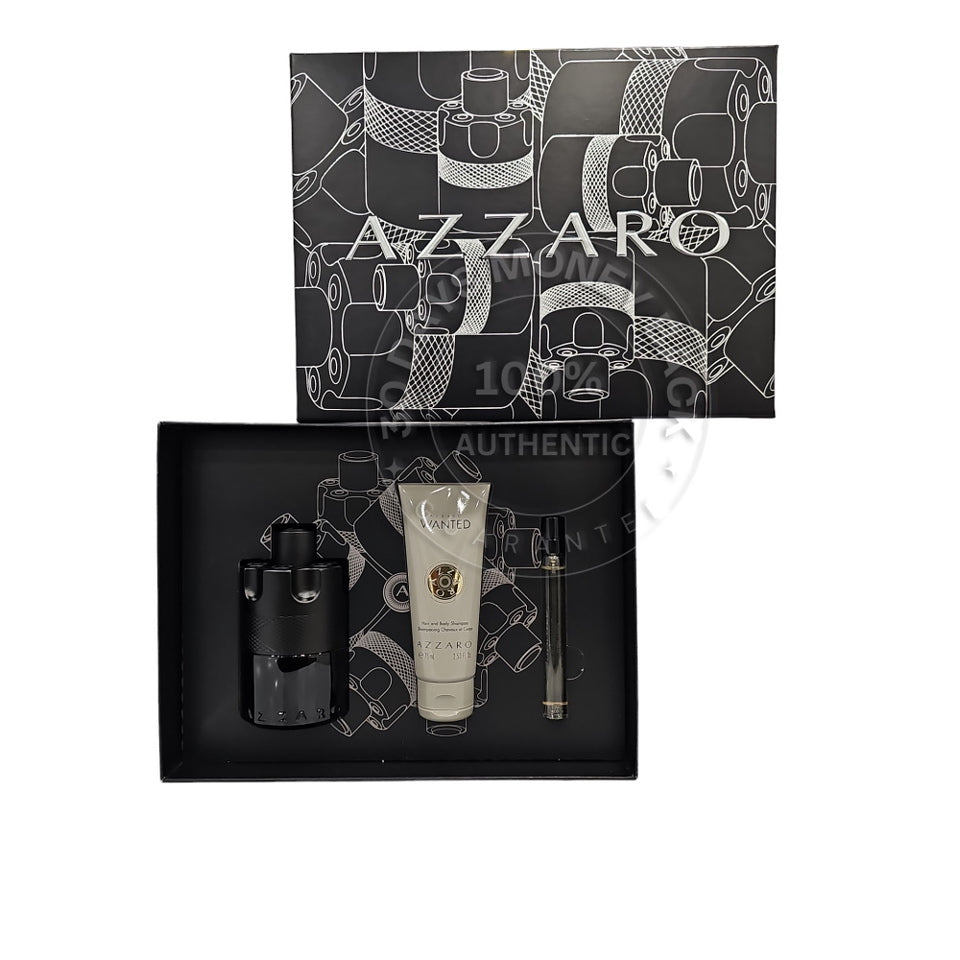 Azzaro The Most Wanted EDP Intense 3 Pc Gift Set For Men