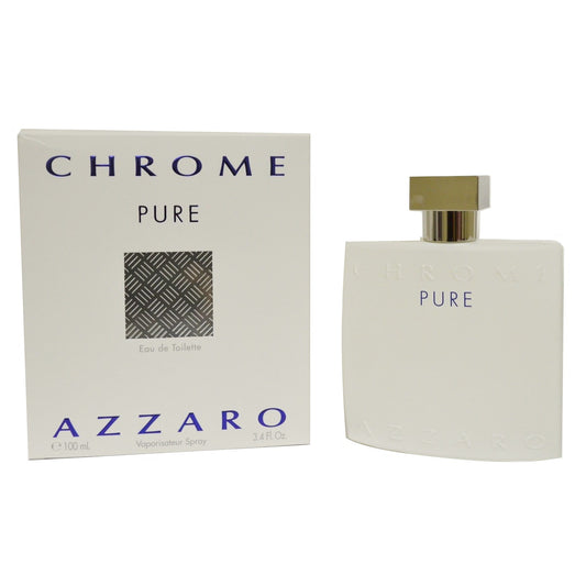 Azzaro Chrome Pure Eau De Toilette Spray 3.4 oz / 100 ml Spray For Men