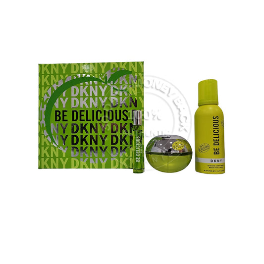 DKNY Be Delicious Eau De Parfum 3 Pc Gift Set For Women