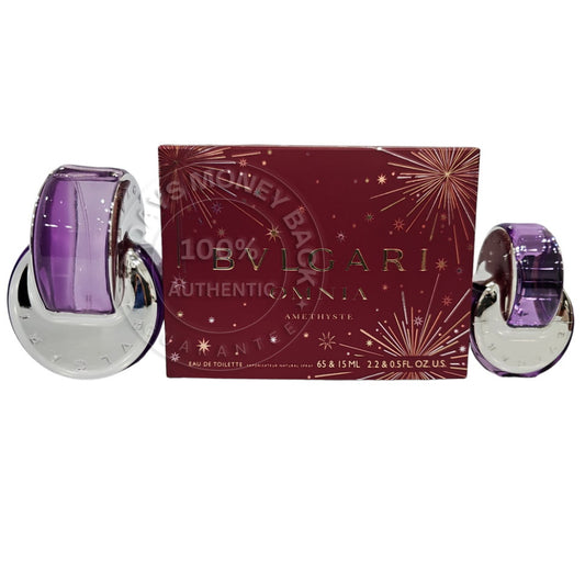 Bvlgari Omnia Amethyste Eau De Toilette 2 Pc Women's Gift Set (2.2 oz & 0.5 oz)