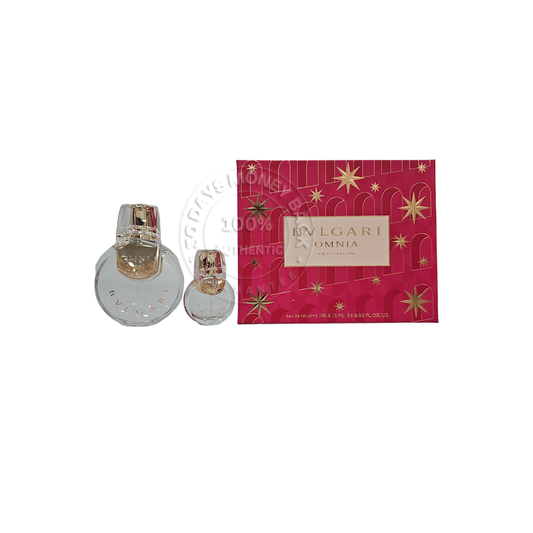 Bvlgari Omnia Crystalline 2-PCS Gift Set EDT Spray For Women