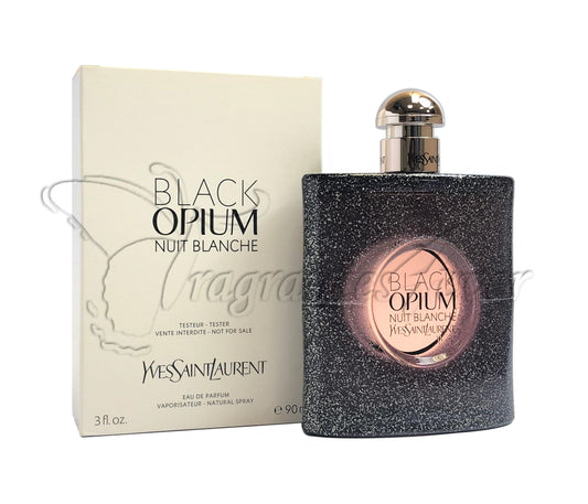 Yves Saint Laurent Black Opium Nuit Blanche Edp 3 oz / 90 ml For Women (UNBOX)