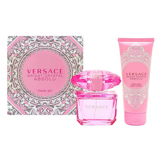 Versace Bright Crystal Absolu EDP 2 Pcs Travel Set For Women