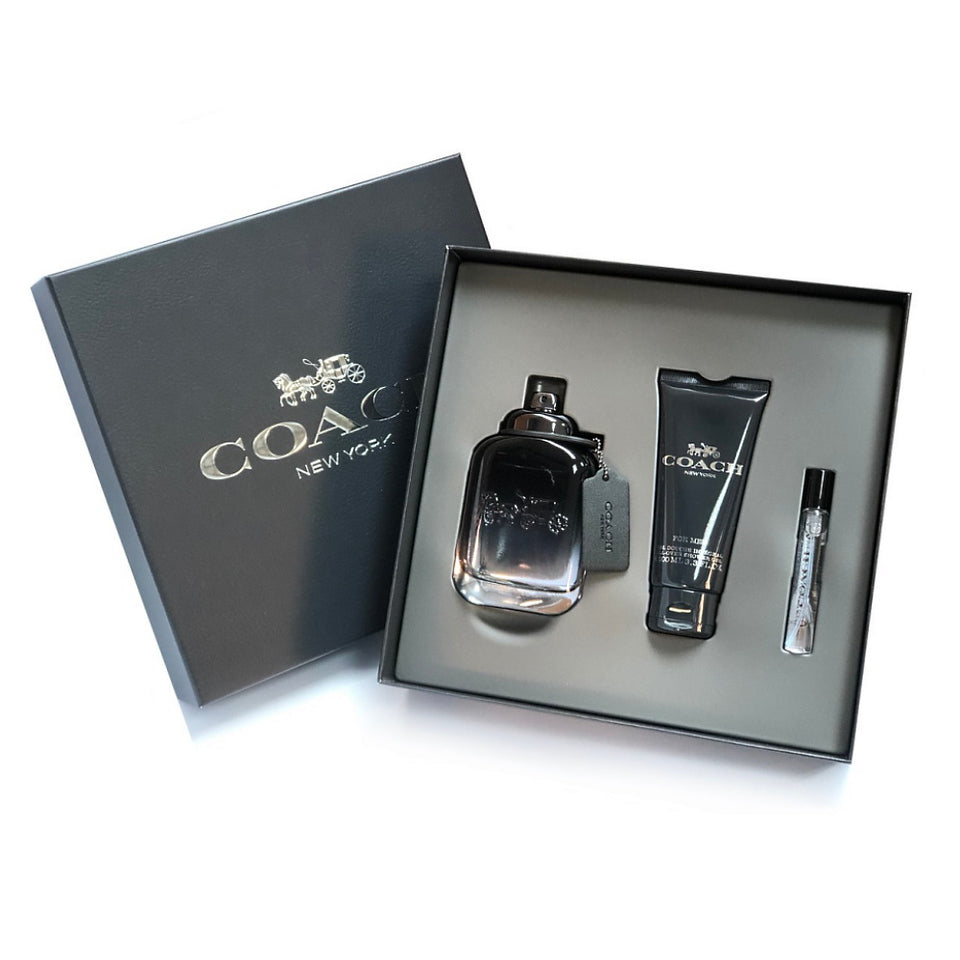 Coach New York For Men Eau de Toilette 3PCS Gift Set