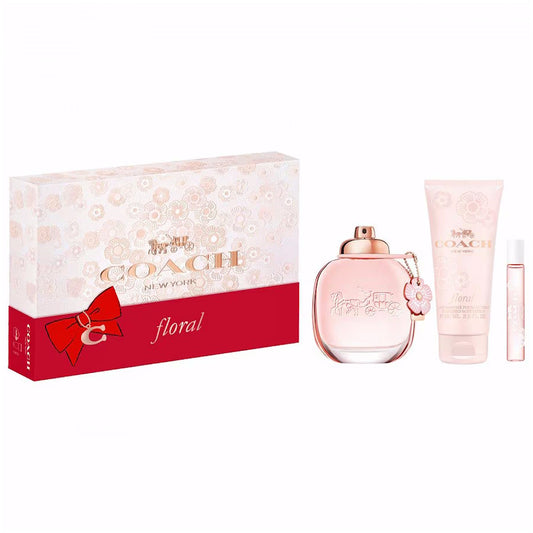 Coach Floral Eau De Parfum 3 PC Gift Set For Women