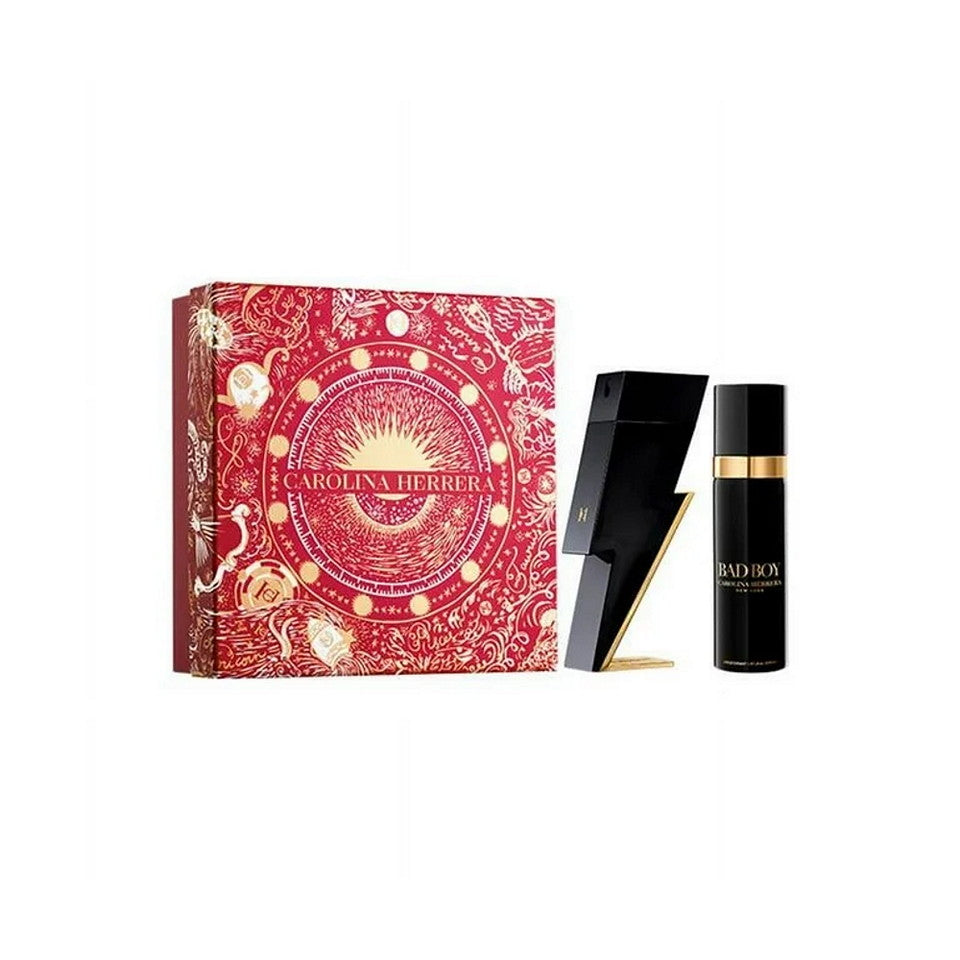 Carolina Herrera Bad Boy Eau De Toilette 2 Piece Gift Set For Men