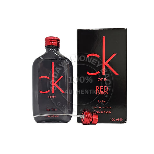 Ck One Red Edition by Calvin Klein EDT 3.4 oz / 100 ml For Men (RARE)