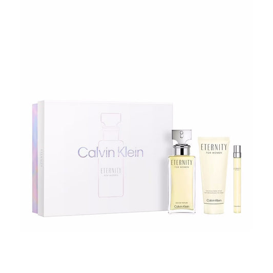 Calvin Klein Eternity 3 Piece Gift Set For Women - 3.4 oz Lotion