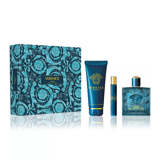 Versace Eros Eau de Toilette 3PCS Gift Set For Men