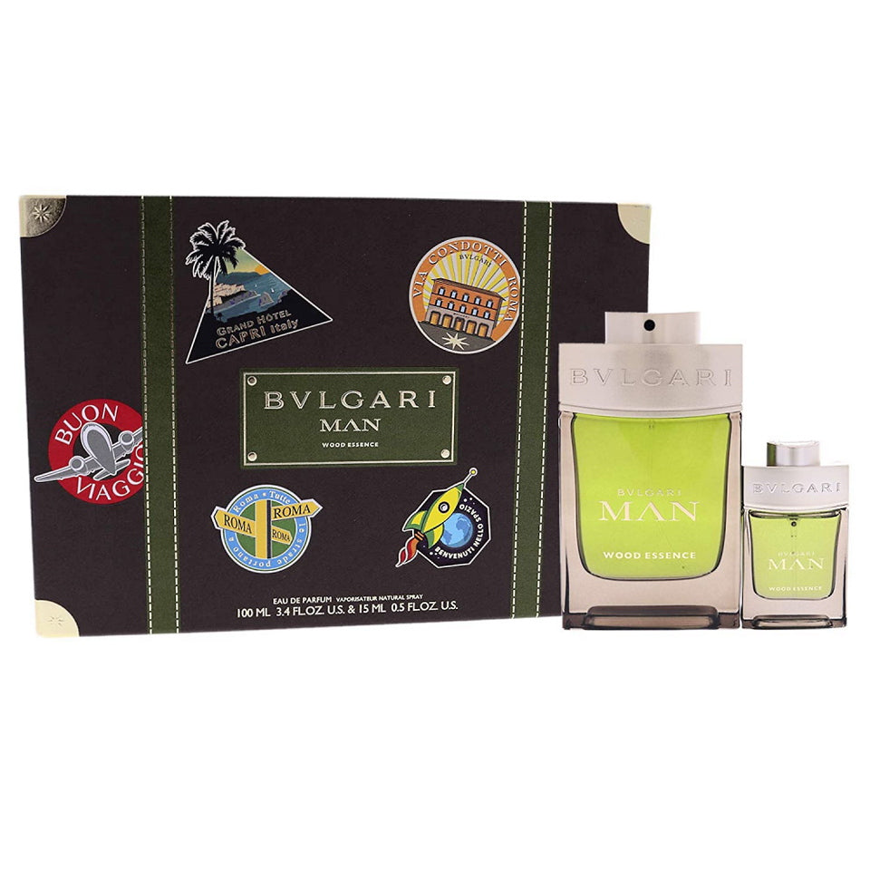 Bvlgari Man Wood Essence Eau de Parfum 2PCS Gift Set For Men