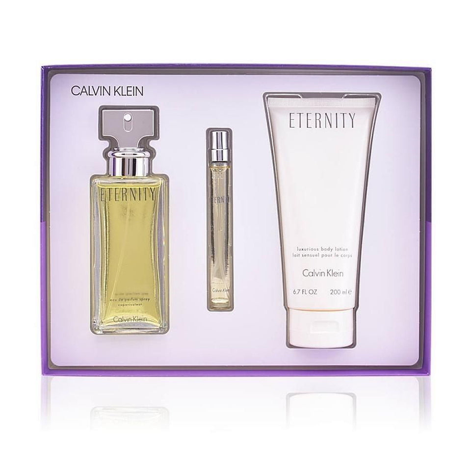 Calvin Klein Eternity Eau de Parfum 3PCS Gift Set For Women